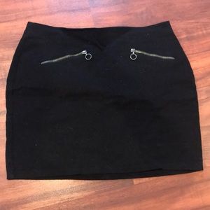 Zip detail Mini Skirt